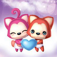 阿狸卡通头像情侣头像