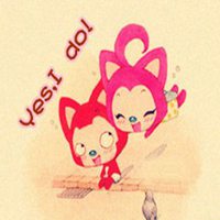 炫舞桃子阿狸情侣头像