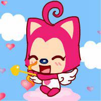 阿狸文字情侣头像一对