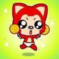 阿狸桃子手绘情侣头像