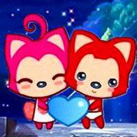 阿狸桃子情侣头像一对