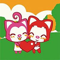 阿狸桃子情侣头像