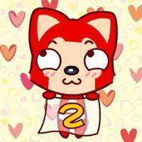 阿狸桃子情侣头像婚纱