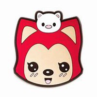 阿狸头像带字我很爱你