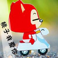 阿狸桃子透明情侣头像