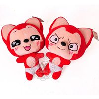 阿狸桃子手绘情侣头像