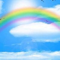 风景下微笑美女头像