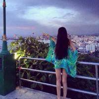 微信头像紫色风景倒影