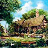 微信头像粉红色风景