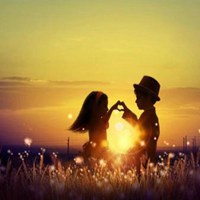 漫画微信男人头像风景