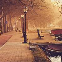 微信头像山水村庄风景