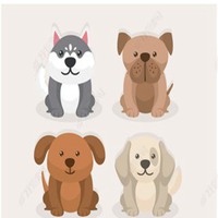 小狗头像简笔画表情