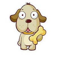 健乐小狗头像儿童书包