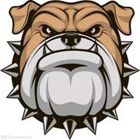 小狗头像涂色画