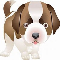 女生小狗头像简笔画