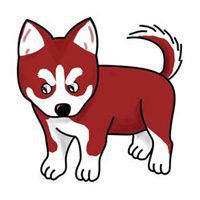 二次元狗狗头像哈士奇