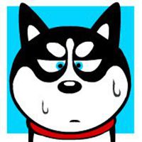 哈士奇狗头带人头像