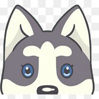 微信哈士奇狗头像高清