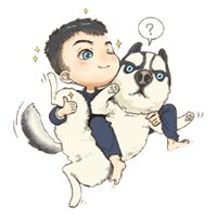 哈士奇狗狗头像可爱