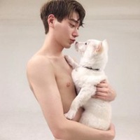 社会人抱狗头像