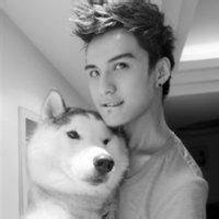 韩版女生抱狗头像