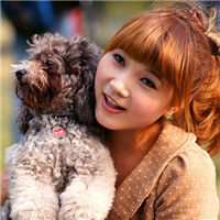 唯美男生抱狗头像