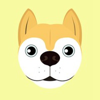 红脸蛋秋田狗头像