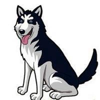 可爱狗头像一左一右