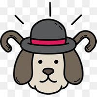 萌萌狗狗头像卡通