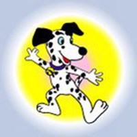 手绘小狗头像卡通