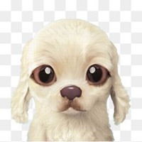 圆脸卡通狗头像