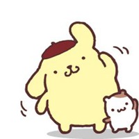 黑白卡通狗头像