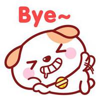 手绘卡通狗头像