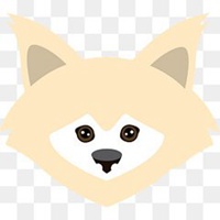 小狗头像可爱卡通