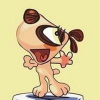 素描狗头像卡通头像