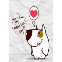 遛狗头像一对两张卡通