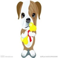 小狗头像卡通茶杯