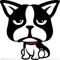 狗头像卡通简笔画