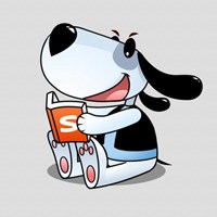 卡通沙皮狗头像