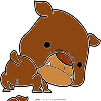 卡通沙皮狗头像