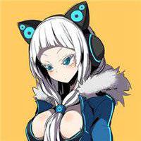 猫耳手绘黑白情侣头像