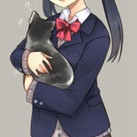 欧美霸气女生抱猫头像