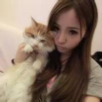 欧美霸气女生抱猫头像