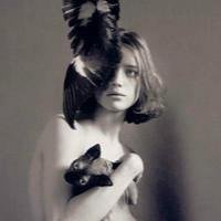 动漫男子抱猫头像图片