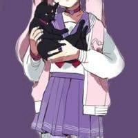 高清二次元抱猫头像