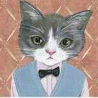 卡通人物男抱猫头像图片大全