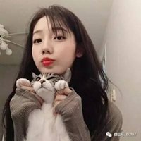 个性网女生抱猫头像