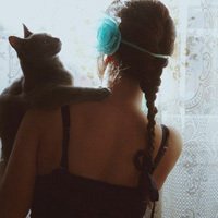 情侣抱猫头像一男一女