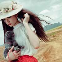 情侣抱猫头像一男一女