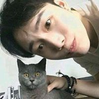 二次元抱猫头像